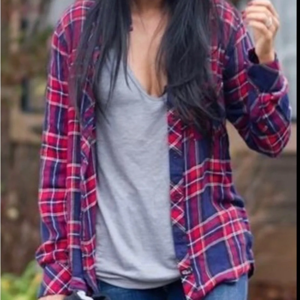 Rails Carmen plaid long sleeve button down - Picture 5 of 11